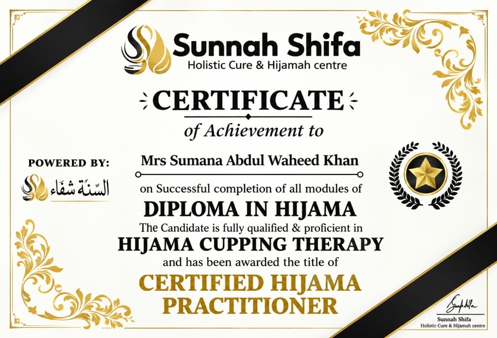 Certified Hijama Practitioner